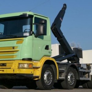 foto 32t Abrollkipper Scania 8x4